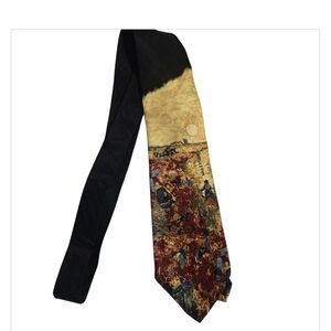 Museum Galery Elegant Black and Multicolor Men's Tie